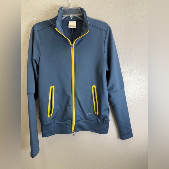 Nike Jackets & Blazers - Nike Dri-Fit Golf Jacket Size Small Blue/Green Pockets Tour Performance